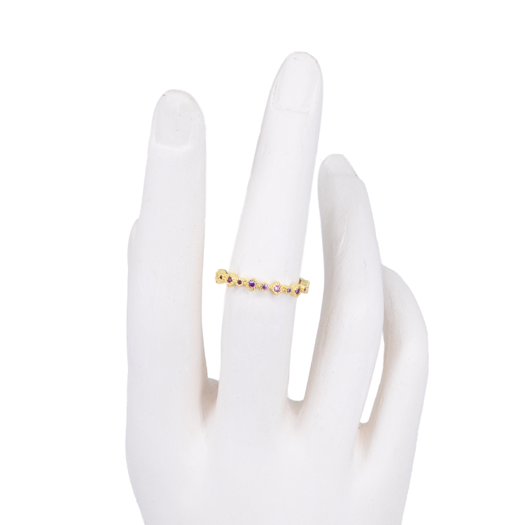 ANILLOS ROMBOS SENCILLOS COLORES BAÑO EN RODIO