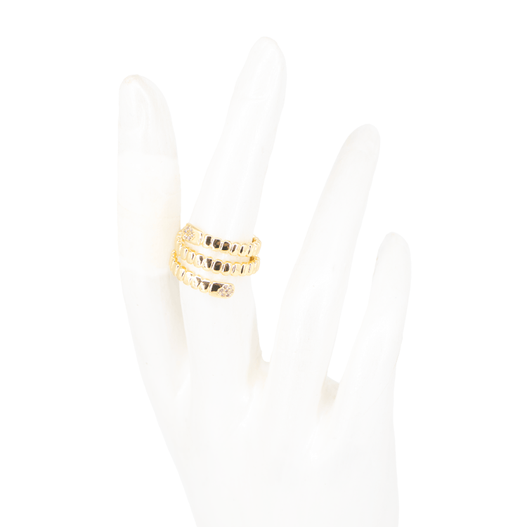 ANILLO ESPIRALES ENVOLVENTE BAÑO EN RODIO