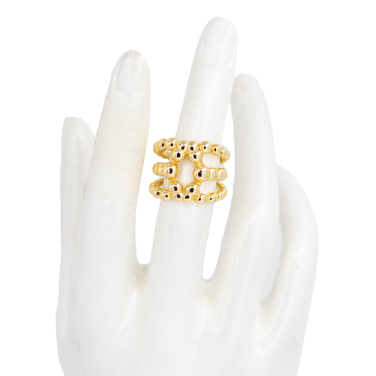 ANILLOS BOLAS BAÑO EN RODIO