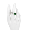 ANILLO COLIBRI VERDE GRANDE BAÑO EN RODIO