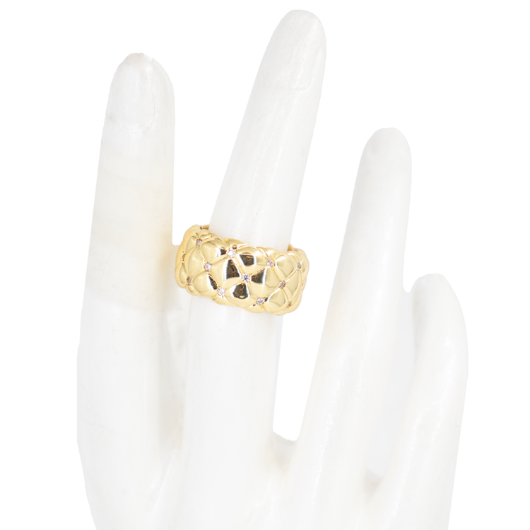 ANILLO ROMBOS BAÑO EN RODIO