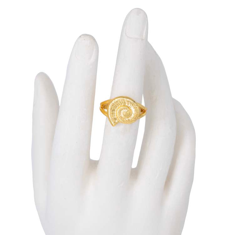 ANILLO CARACOL ARIEL BAÑO EN RODIO