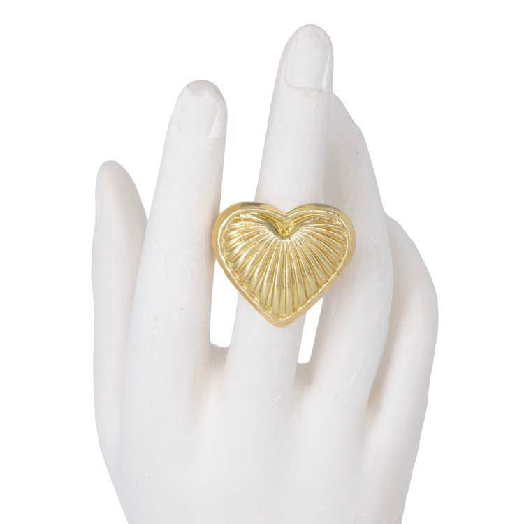 ANILLO CORAZON RENACER BAÑO EN RODIO