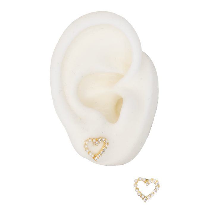 TOPO EN RODIO CORAZÓN Y PERLA