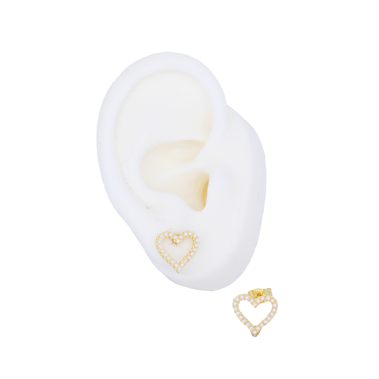 TOPO SILUETA CORAZÓN MINI BAÑO EN RODIO