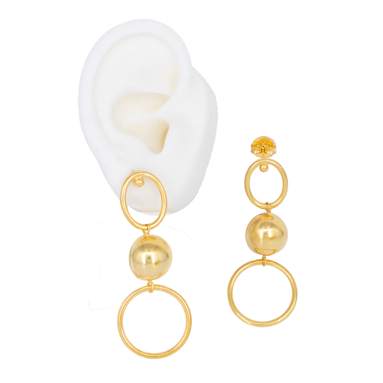 TOPO TRIPLE CIRCULO BAÑO EN RODIO