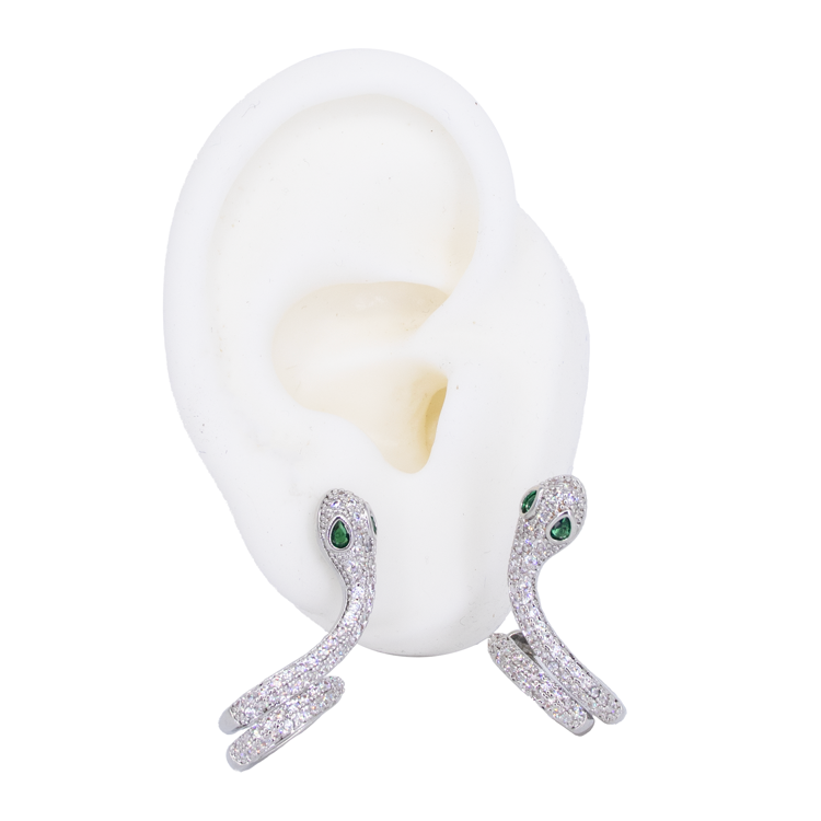 TOPO SERPIENTE PLATEADO BAÑO EN RODIO