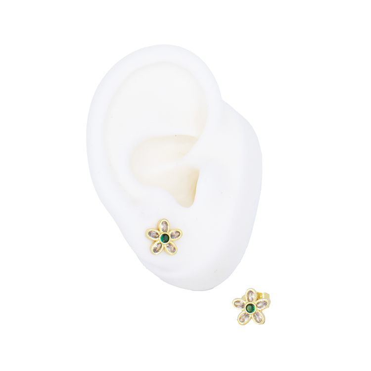 TOPO FLOR VERDE BAÑO EN RODIO