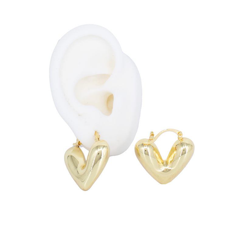 CANDONGA CORAZÓN CHUNKY BAÑO DE RODIO CR-726