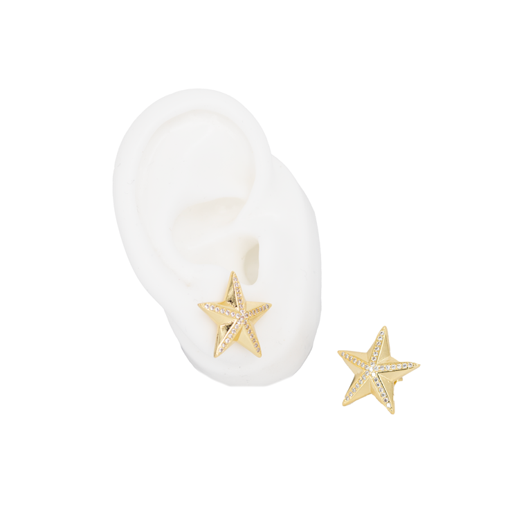 TOPO ESTRELLA CIRCONADA BAÑO EN RODIO