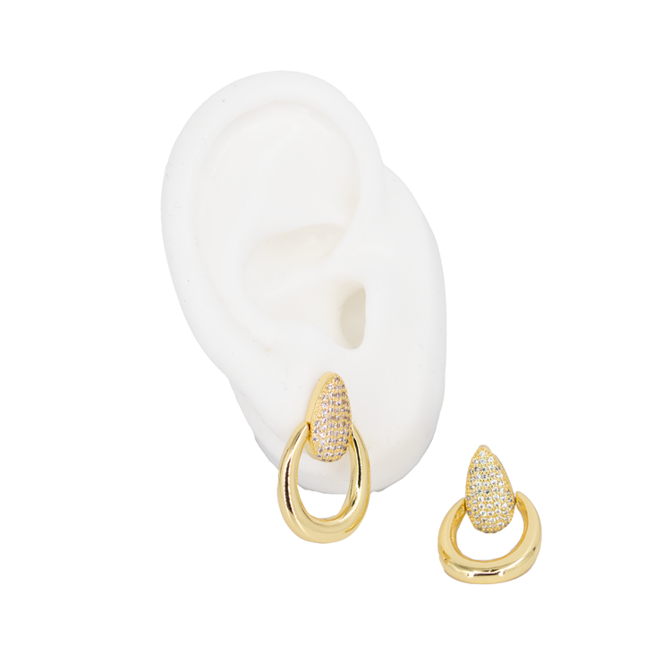 TOPO CAIDA DOBLE DORADO BAÑO EN RODIO