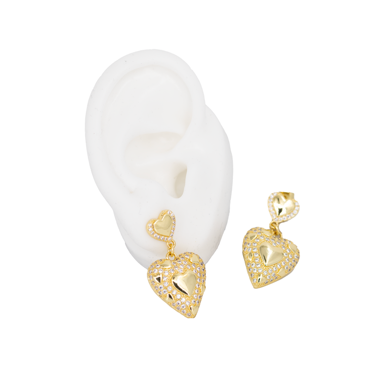 TOPO CORAZONES ENCANTO BAÑO EN RODIO