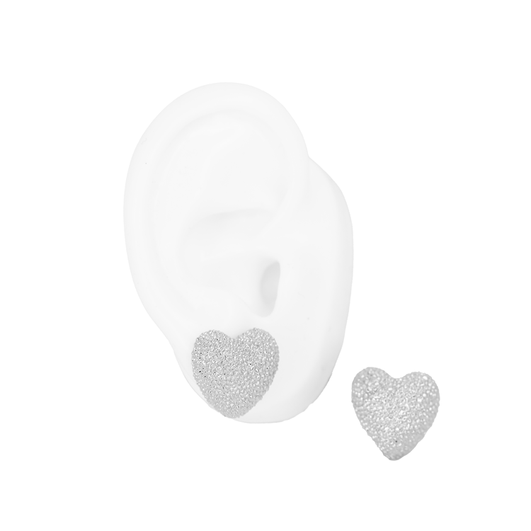 TOPO CORAZÓN PUNTILLISMO BAÑO EN RODIO