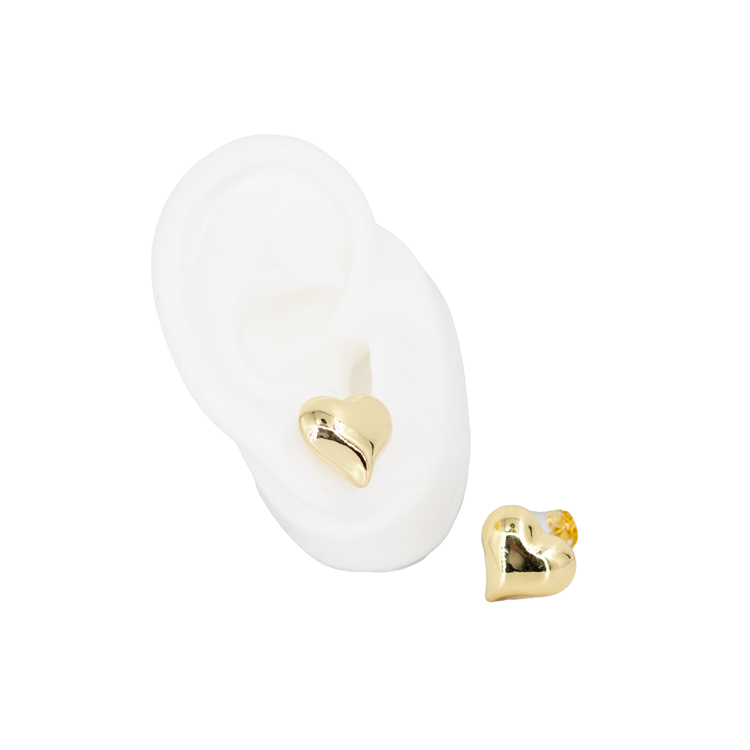 TOPO CORAZON INFLADO MEDIANO BAÑO EN RODIO