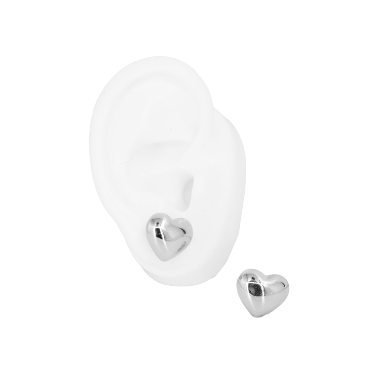 TOPO CORAZON INFLADO PEQUEÑO BAÑO EN RODIO