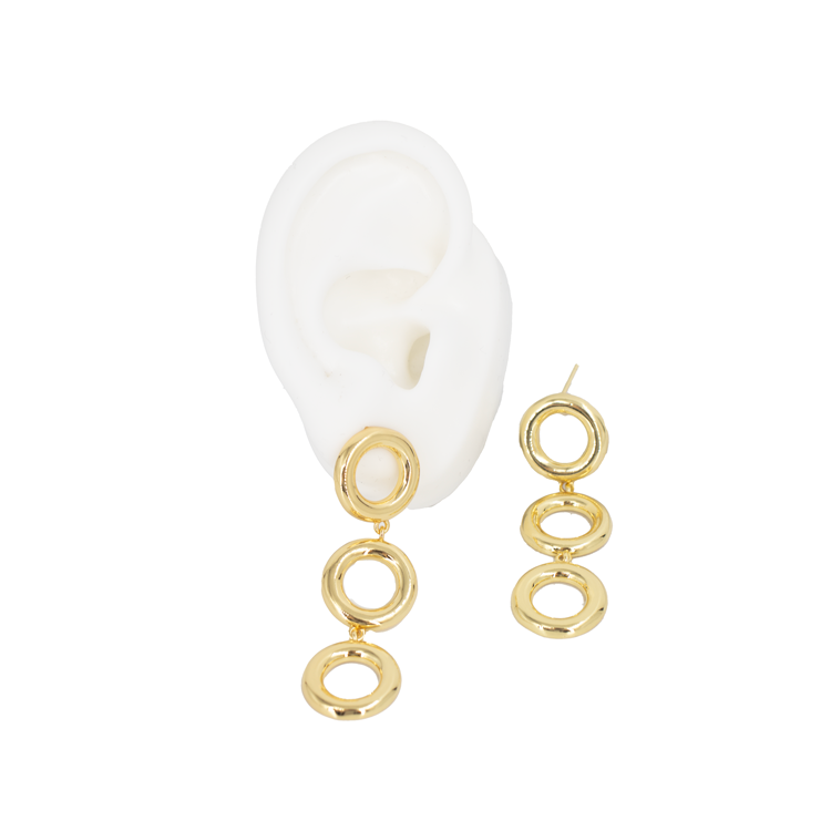 TOPO TRIPLE CIRCULO BAÑO EN RODIO