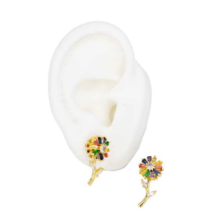 TOPO FLOR MULTICOLOR GIRATORIO BAÑO EN RODIO