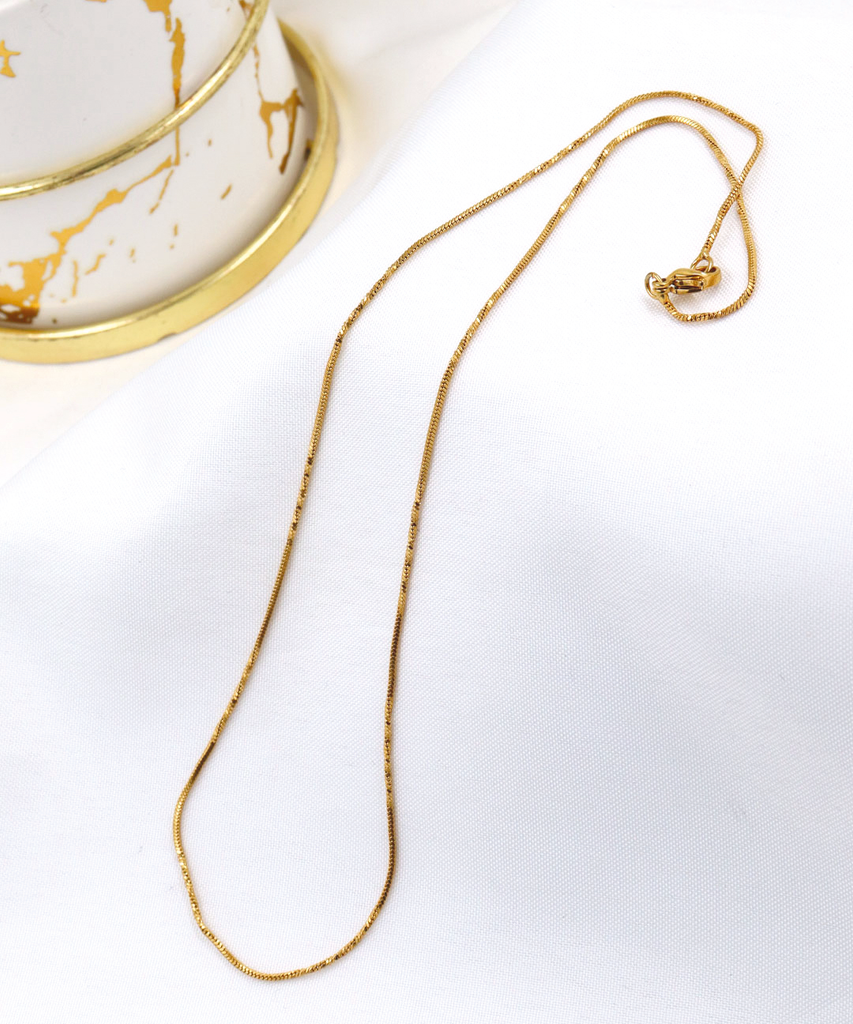 CADENA TERMINADA EN ACERO