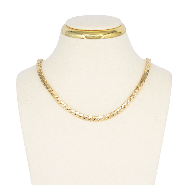 CADENA DOBLE BAÑO EN RODIO