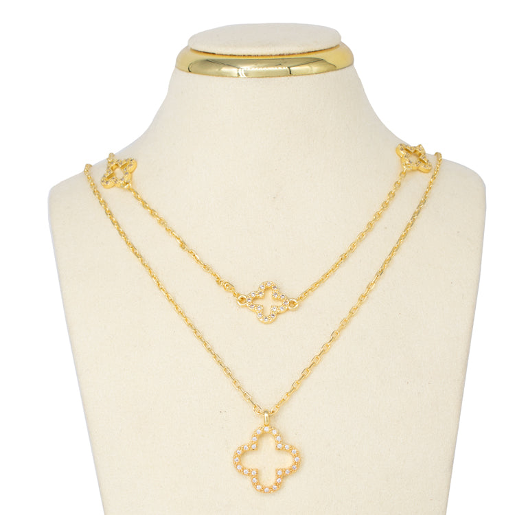 CADENA LAYERING LUCK GLOW BAÑO EN RODIO