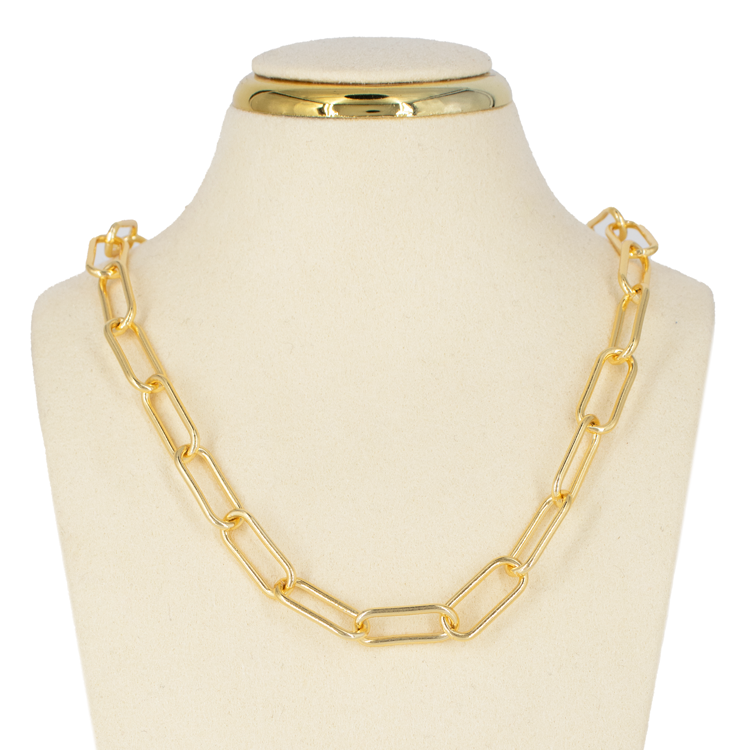 CADENA CONEXIÓN CLICK OVALADO BAÑO EN RODIO