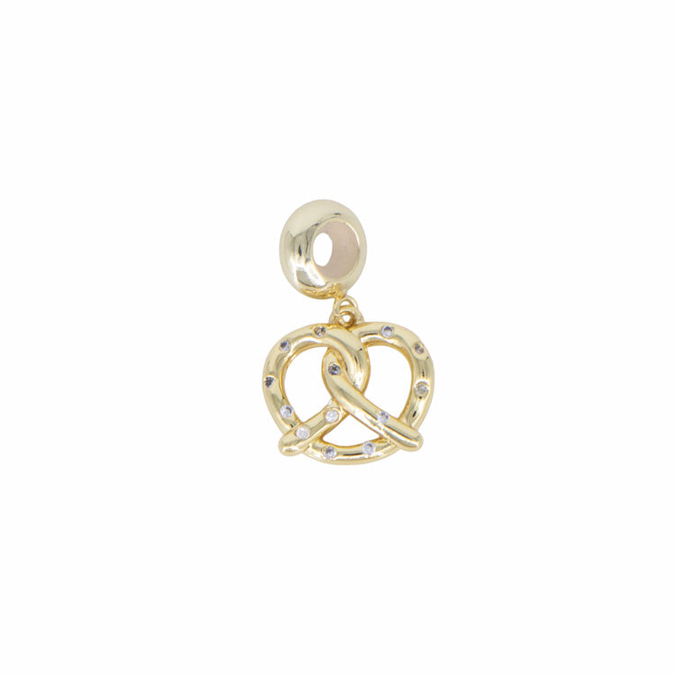 DIJE CHARM PRETZEL BAÑO EN RODIO