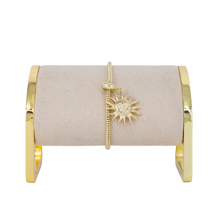 DIJE CHARM SOL RADIANTE BAÑO EN RODIO