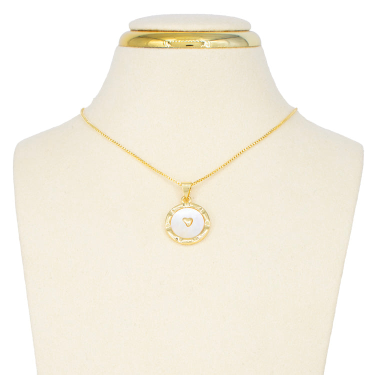 DIJE CIRCULO CORAZON BAÑO EN RODIO