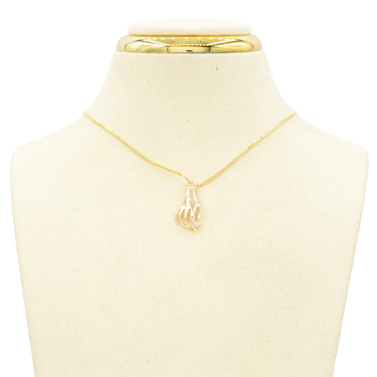 DIJE MANO GEMA BAÑO EN RODIO