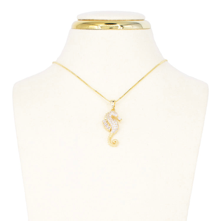 DIJE CABALLITO CIRCONADO BAÑO EN RODIO