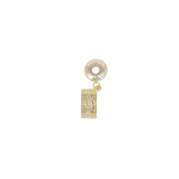 DIJE CHARM DOLAR BAÑO EN RODIO