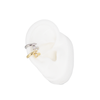 EARCUFF CLAVO LISO DORADO BAÑO EN RODIO