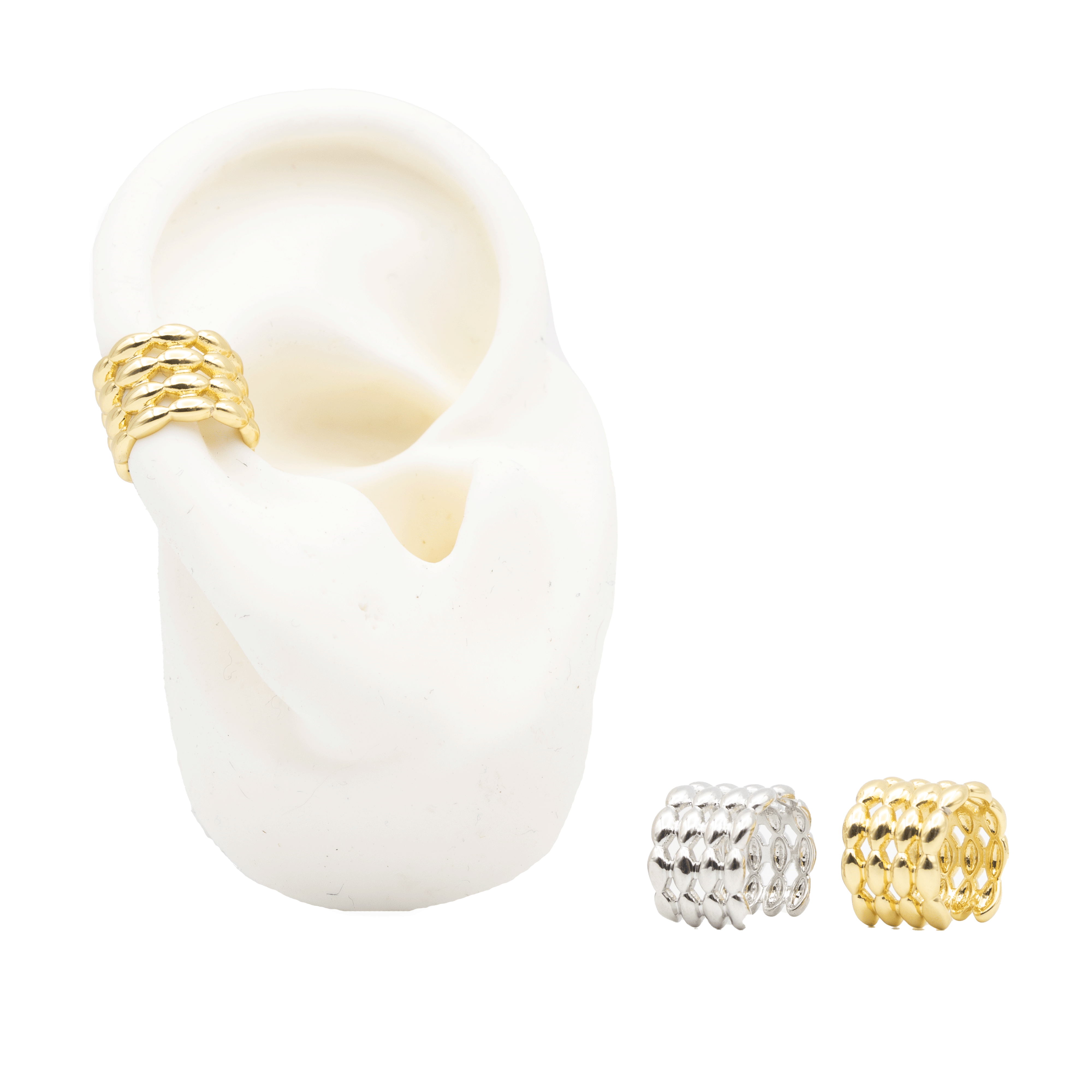 EARCUFF MAYA  BAÑO EN RODIO