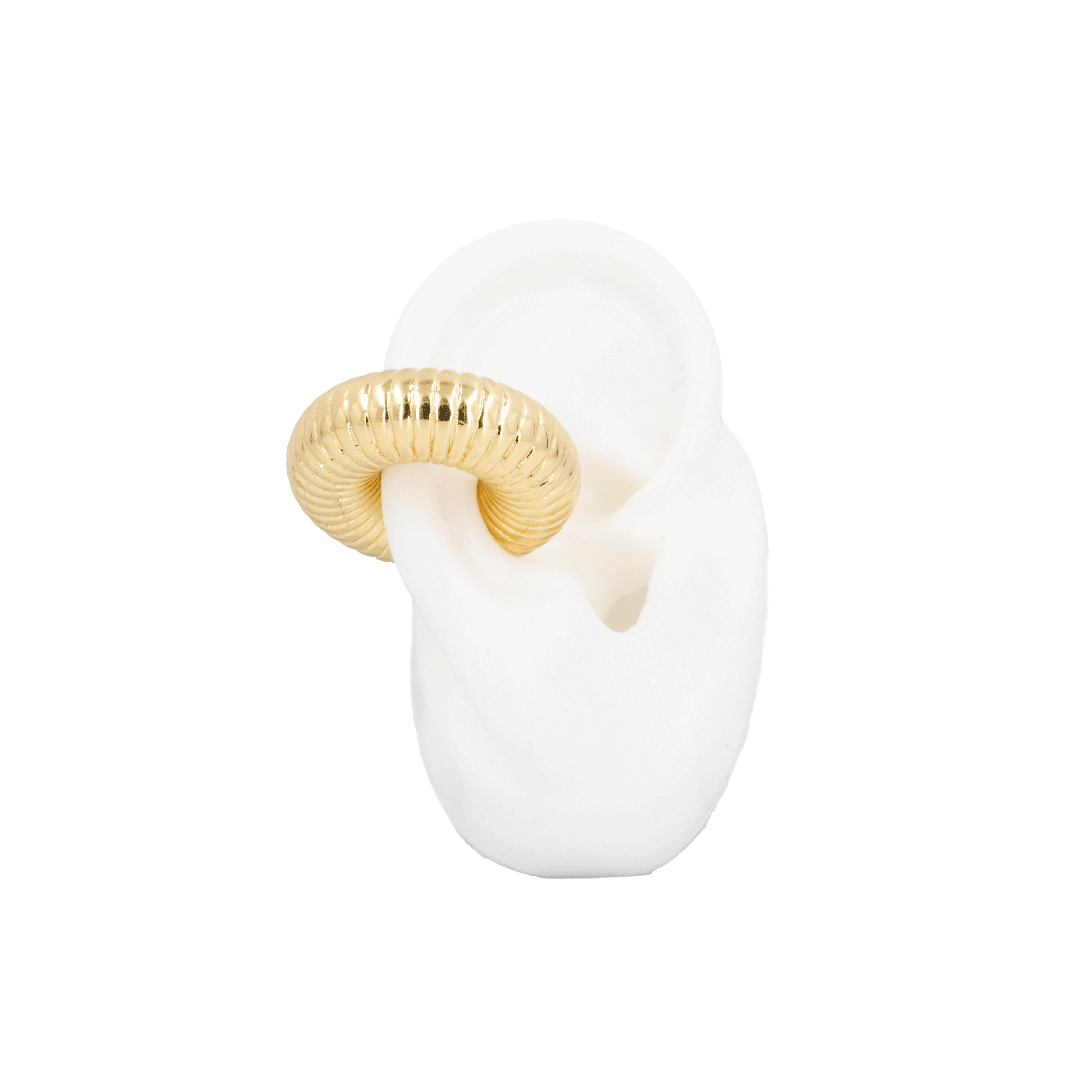 EARCUFF EN RODIO CHUNKY TIPO CARACOL