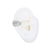 EARCUFF EN RODIO ESTILO MARTILLADO