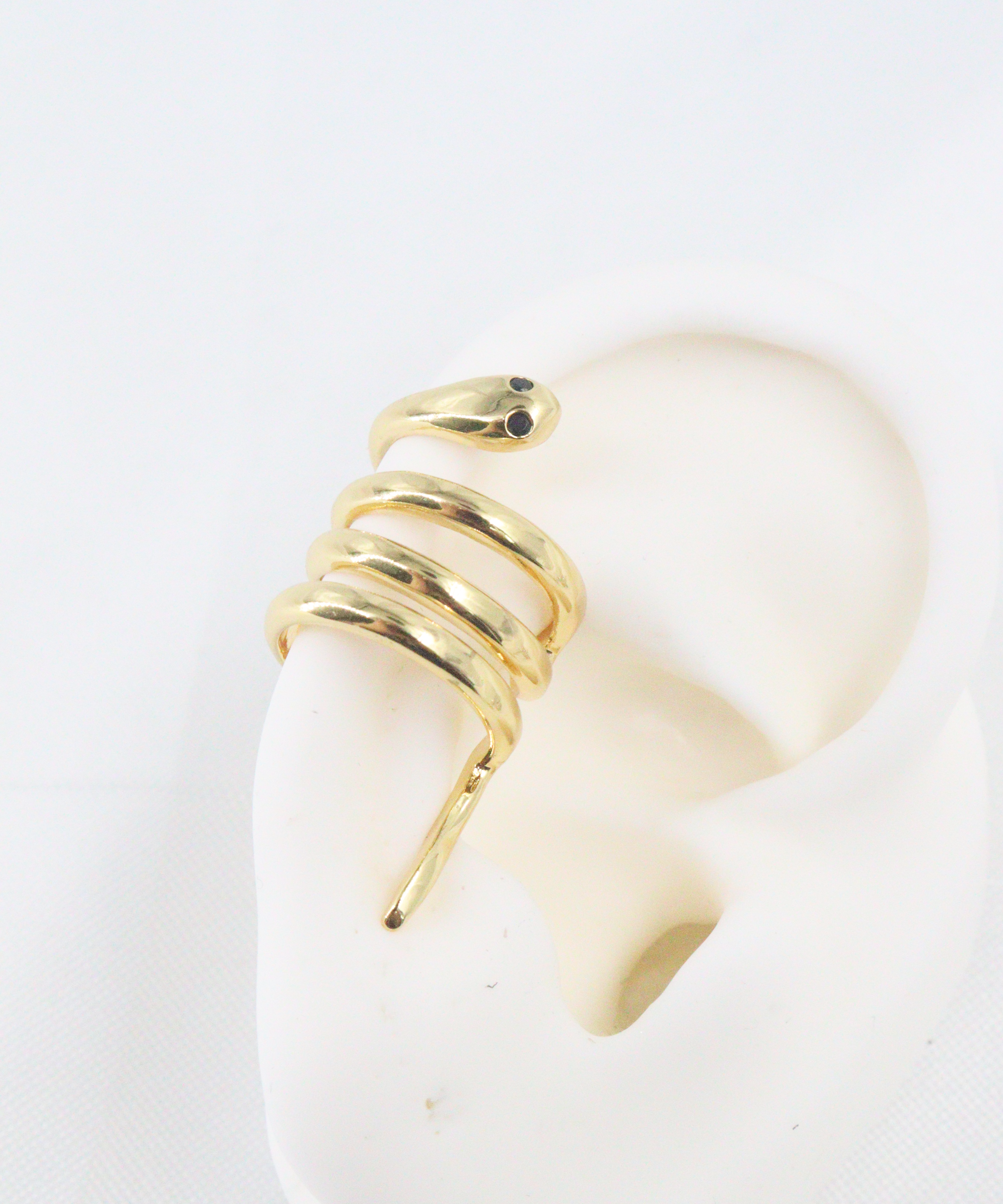 EARCUFF SERPIENTE EN RODIO