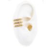 EARCUFF TRIPLE CIRCON BAÑO EN RODIO