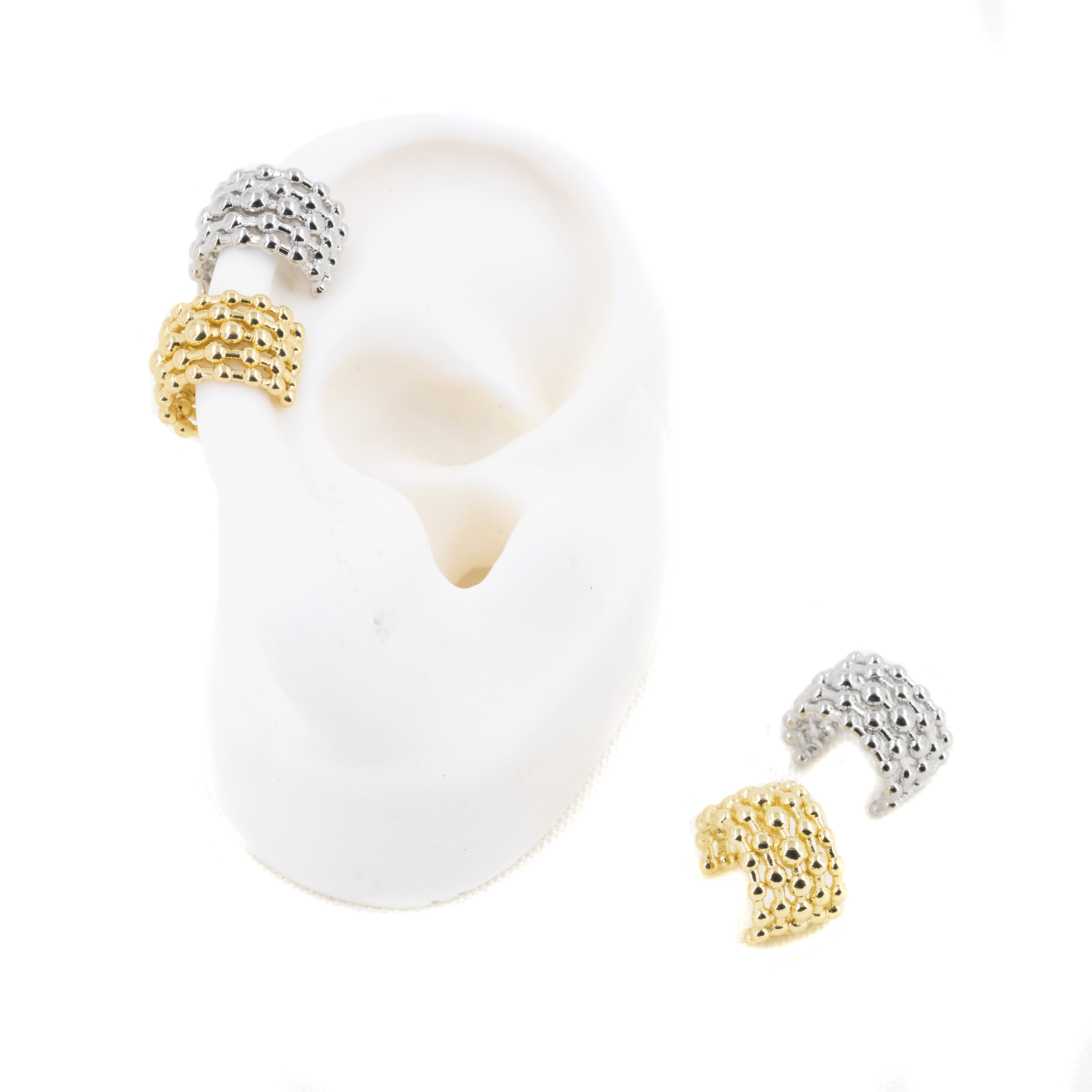 EARCUFF BALIN MINI BAÑO EN RODIO