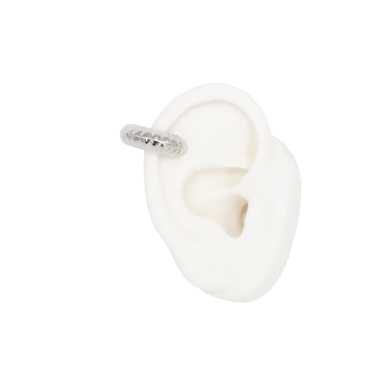 EARCUFF CARACOL BAÑO EN RODIO