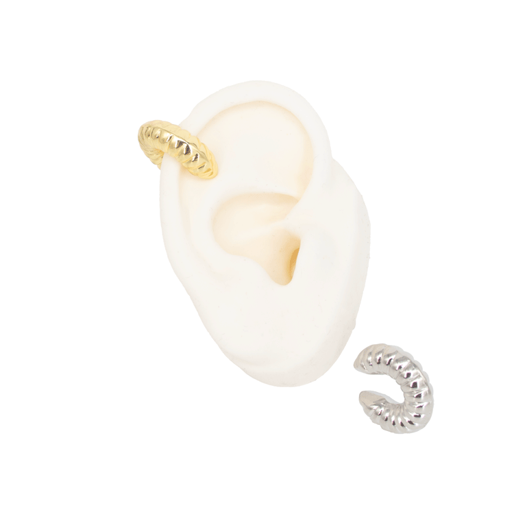 EARCUFF CARACOL BAÑO EN RODIO