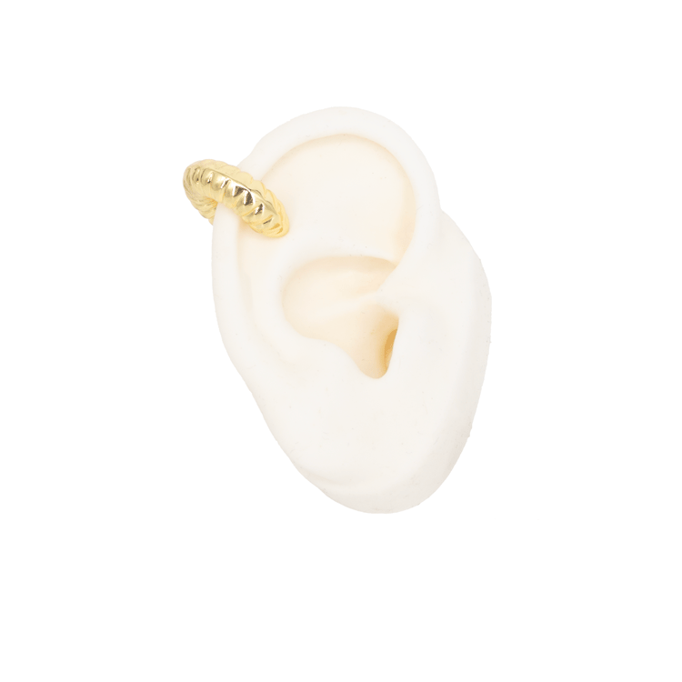 EARCUFF CARACOL BAÑO EN RODIO