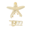 HAIR CLIPS ESTRELLA DE MAR BAÑO EN RODIO