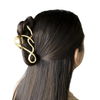HAIR CLIPS OLEADA DORADA BAÑO EN RODIO