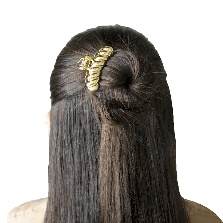 HAIR CLIPS REMOLINO PEQUEÑO BAÑO EN RODIO