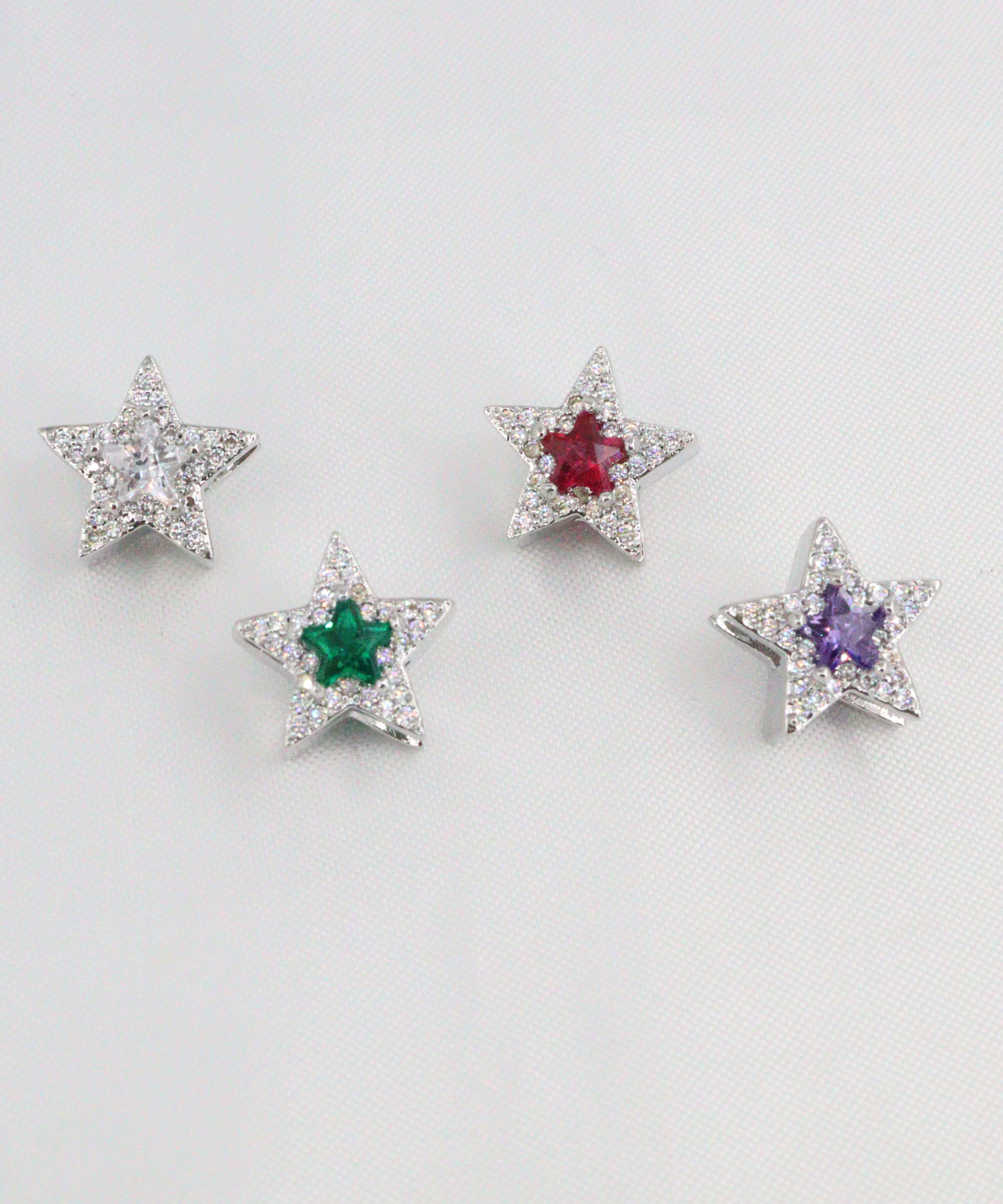 CHARM PANDORA EN RODIO ESTRELLAS PLATEADAS