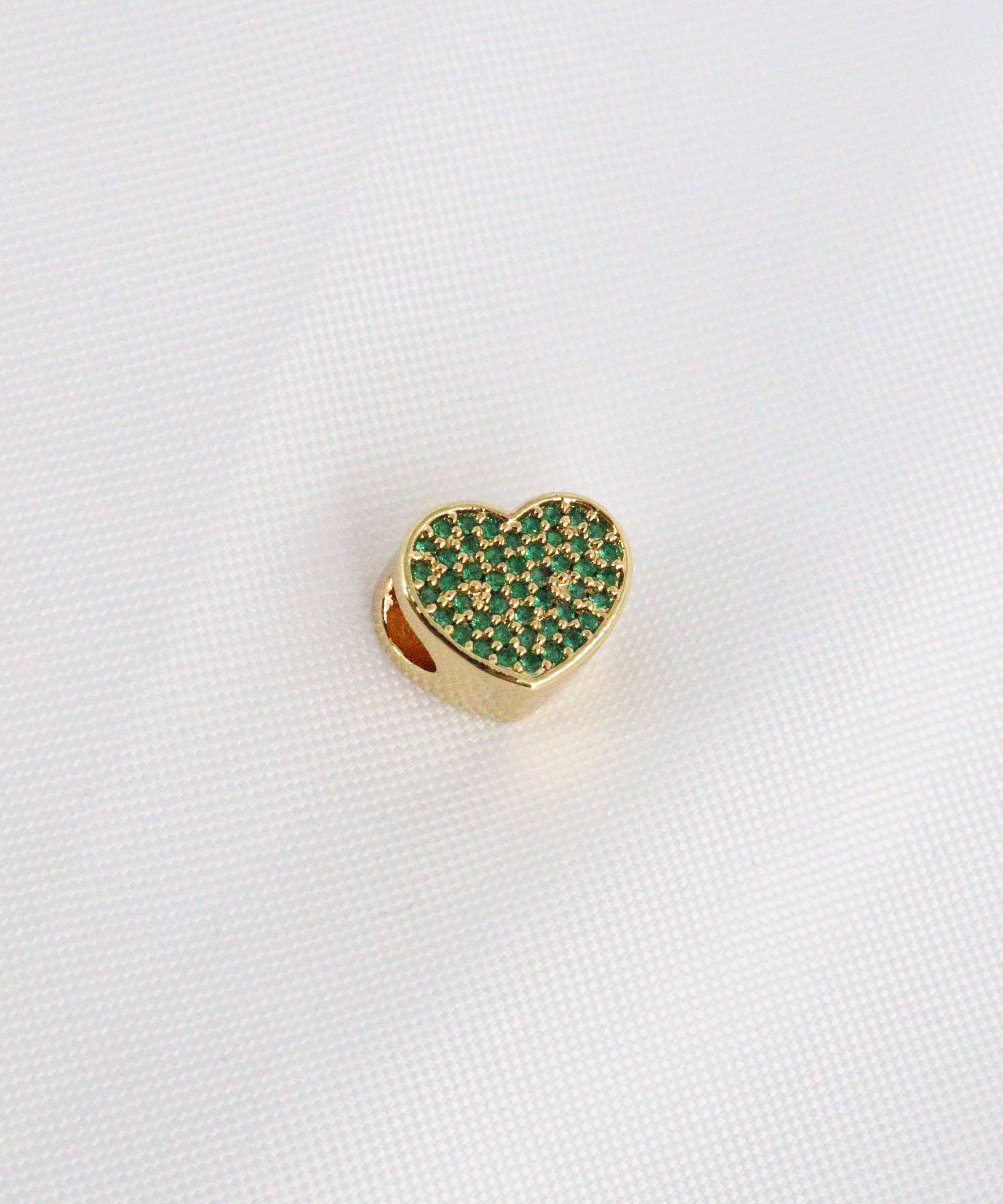 CHARM PANDORA EN RODIO CORAZÓN DORADO