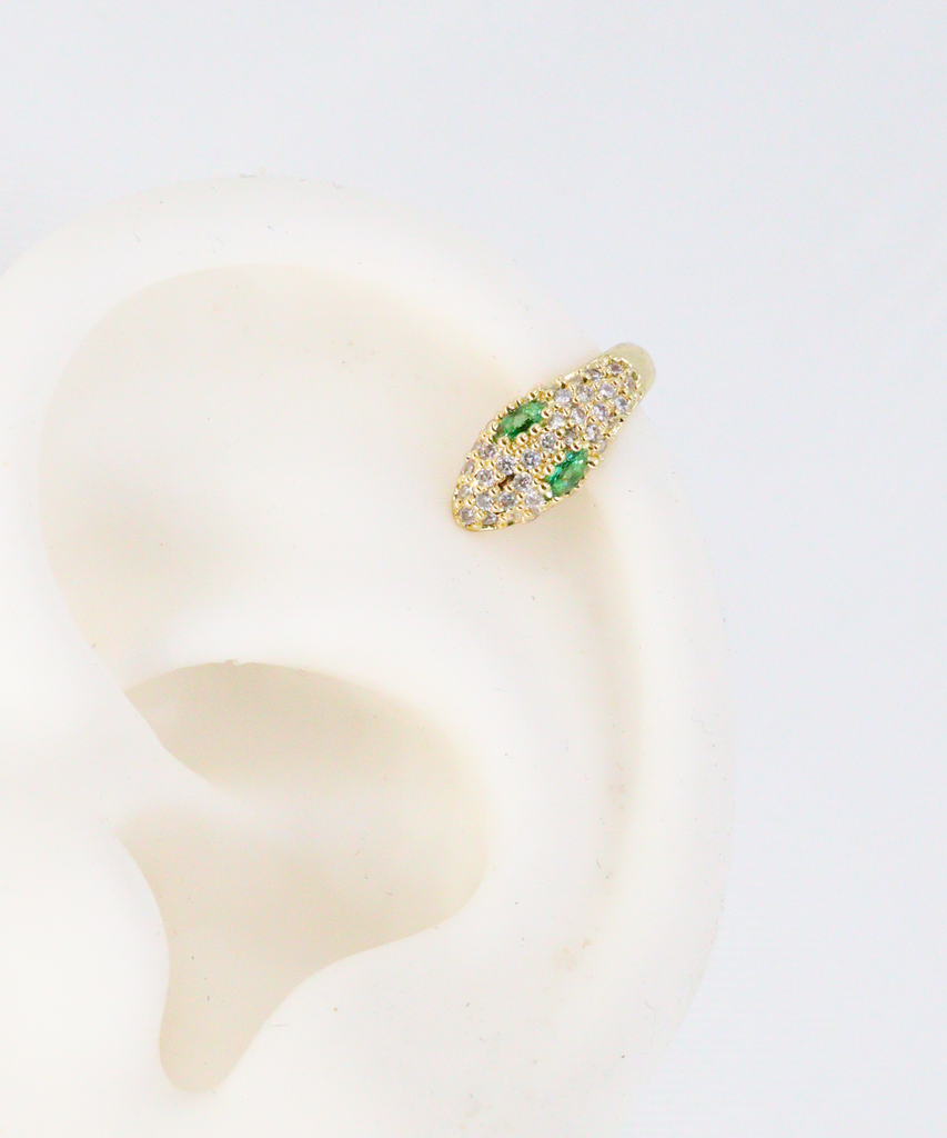 EARCUFF EN RODIO SERPIENTE