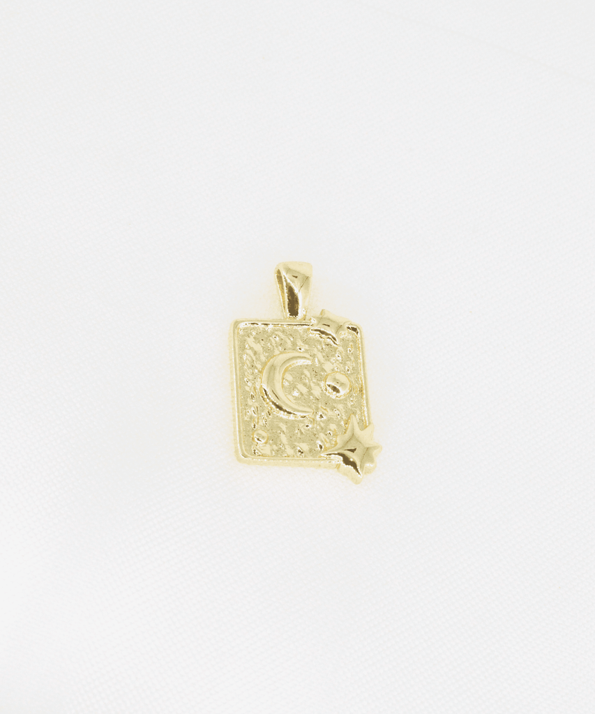 DIJE EN RODIO PLACA LUNA