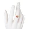 ANILLO CHERRY CHIC MINI BAÑO EN RODIO