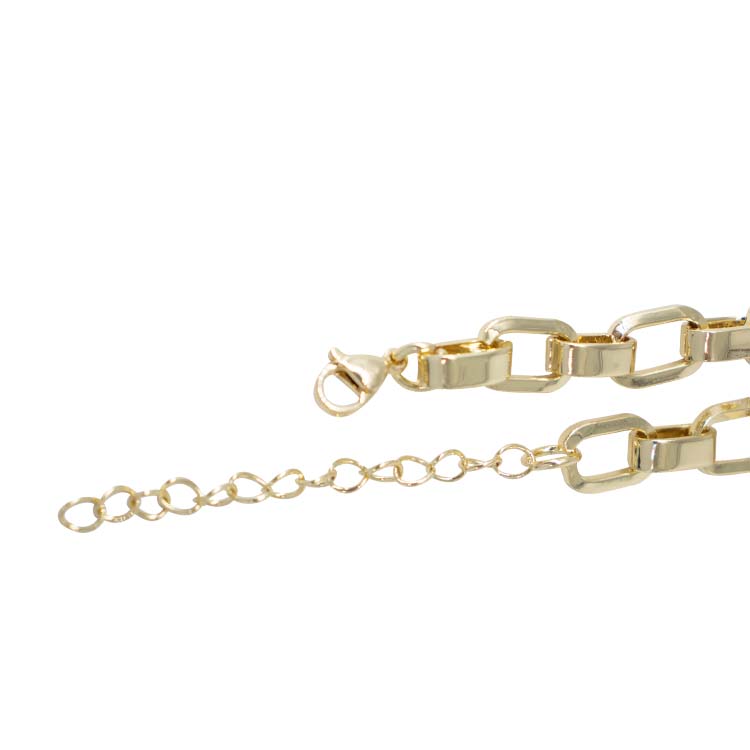 CADENA CONEXION ESLABONES CHUNKY BAÑO EN RODIO